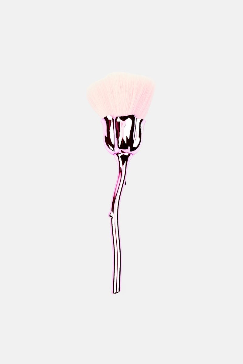 Olivia Rose Rose Flower Makeup Brush, Pink - Image 1